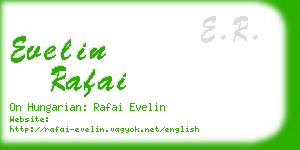 evelin rafai business card